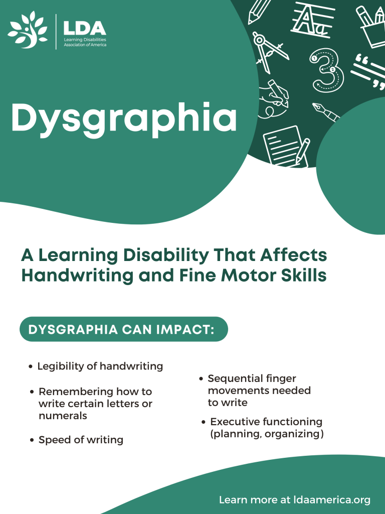 Dysgraphia Poster